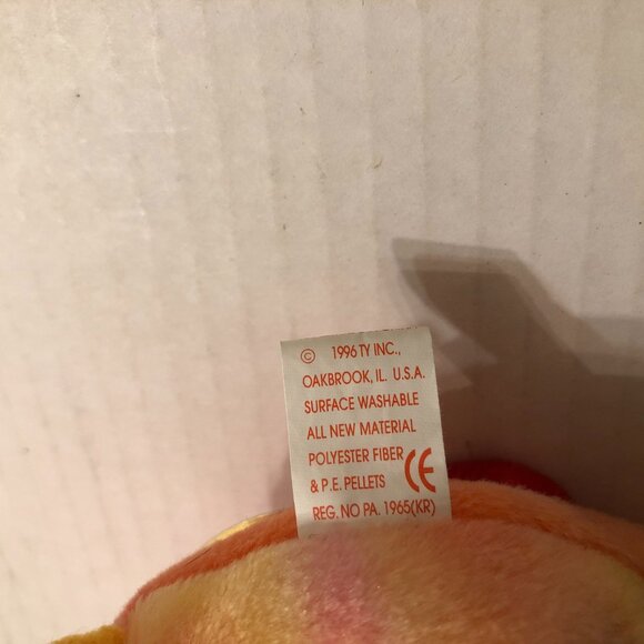 Ty new beanie baby Strut the rooster 1996 with errors - Picture 9 of 10